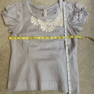 Preowned Adorable Anthropologie Floreat Blouse, size 6, 100% Cotton